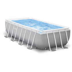 Intex Πισίνα PVC με Μεταλλικό Σκελετό 400x200x100εκ.